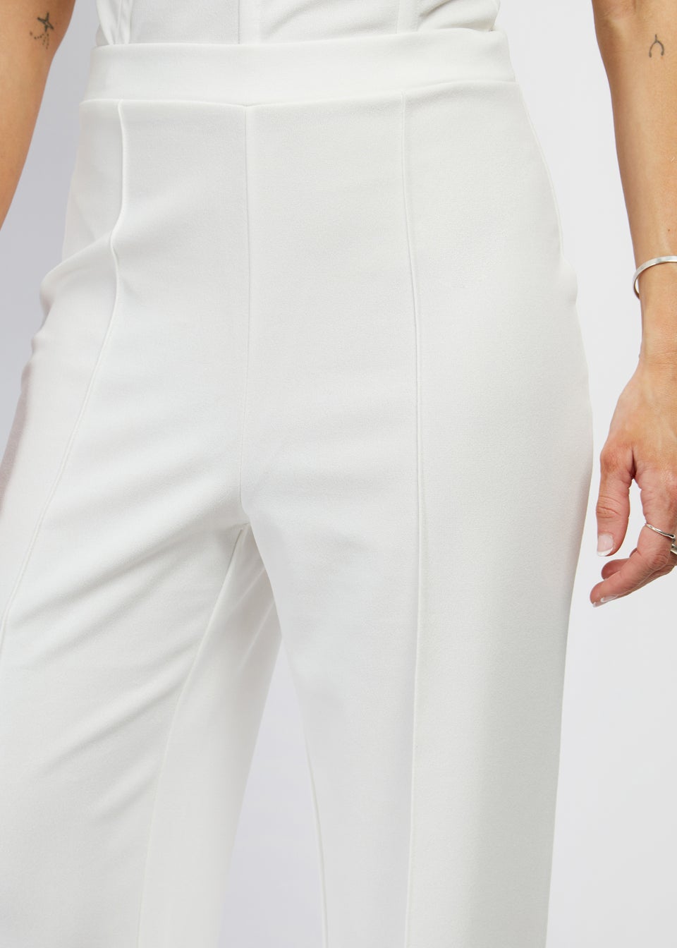 Girls on Film by Dani Dyer Ivory Wide Leg Co-Ord Trousers - Matalan