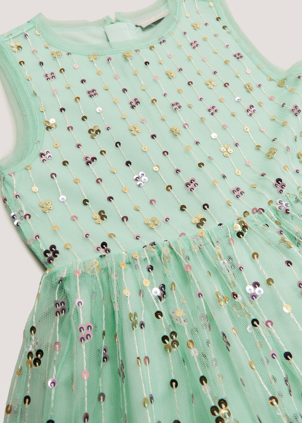 Girls Multicoloured Flower Sequin Dress (4-13yrs)