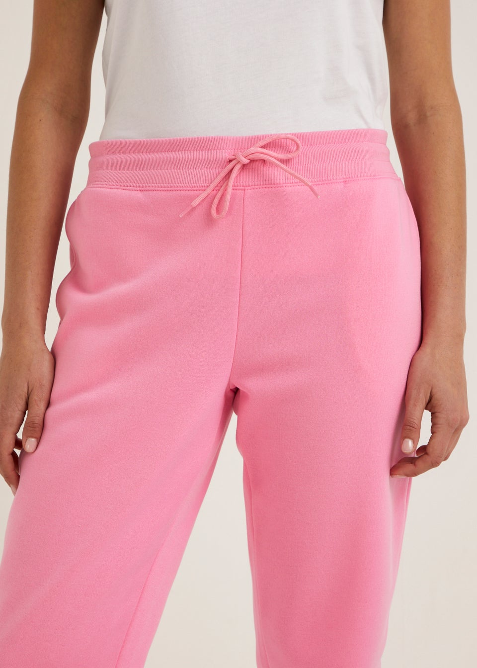 Pink Tapered Joggers