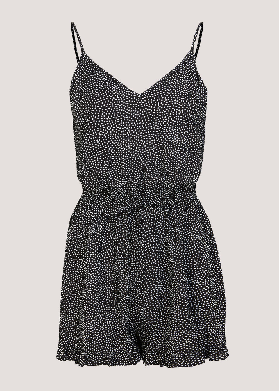 Black & White Spot Cami Playsuit