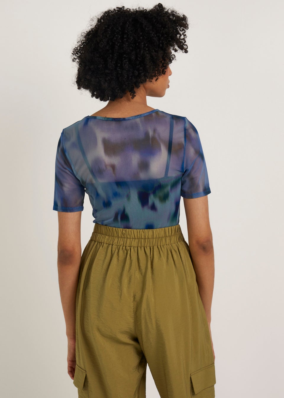 Et Vous Multicoloured Mesh T-Shirt