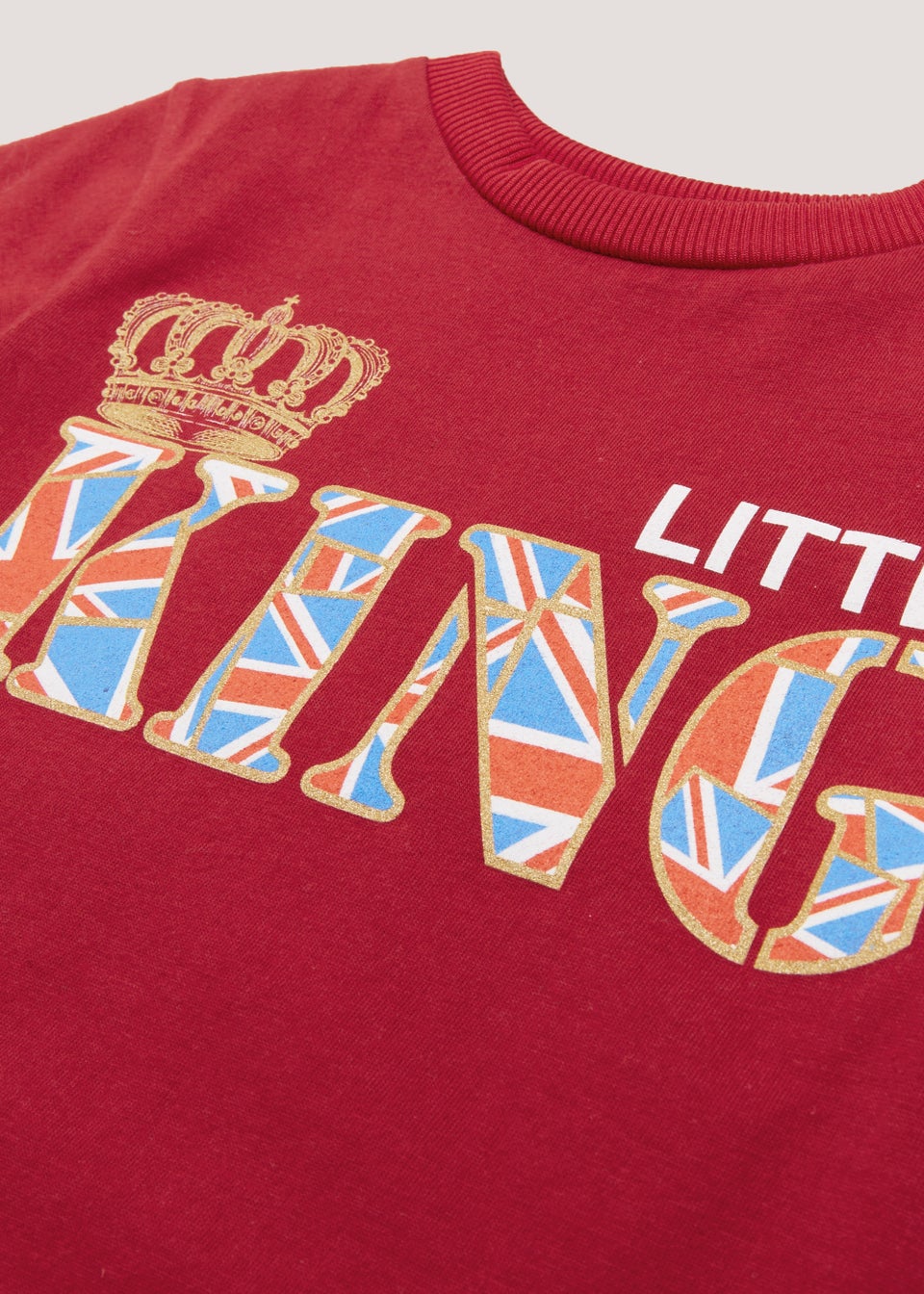 Boys Red Little King T-Shirt (9mths-6yrs)