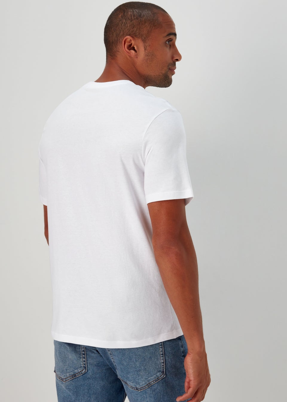 5 Pack Essential White T-Shirts - Matalan