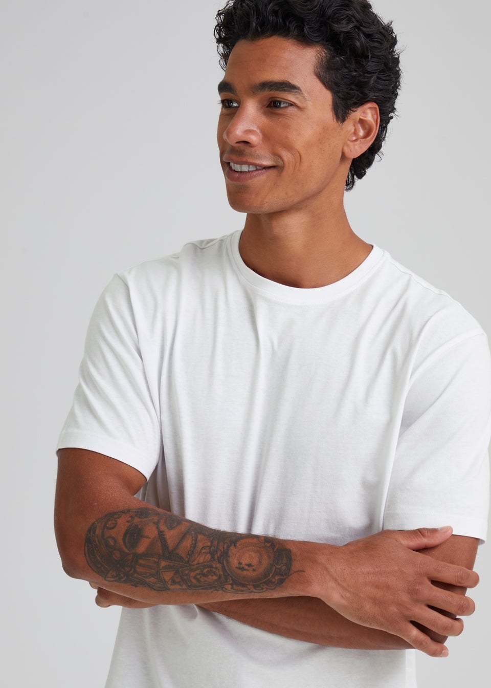 5 Pack Essential White TShirts Matalan