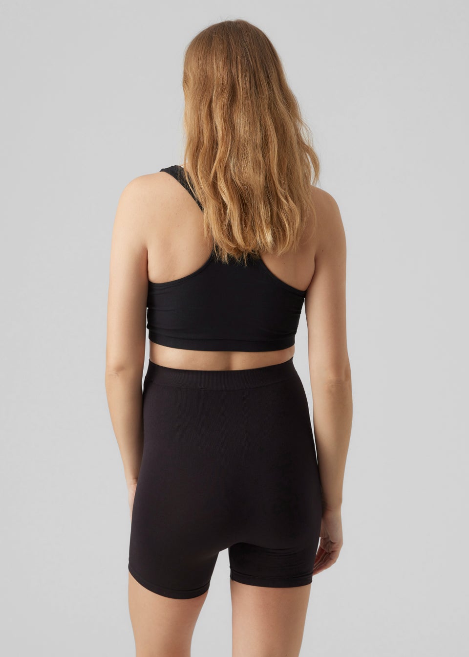 Mamalicious Maternity 2 Pack Aliya Black Cycling Shorts
