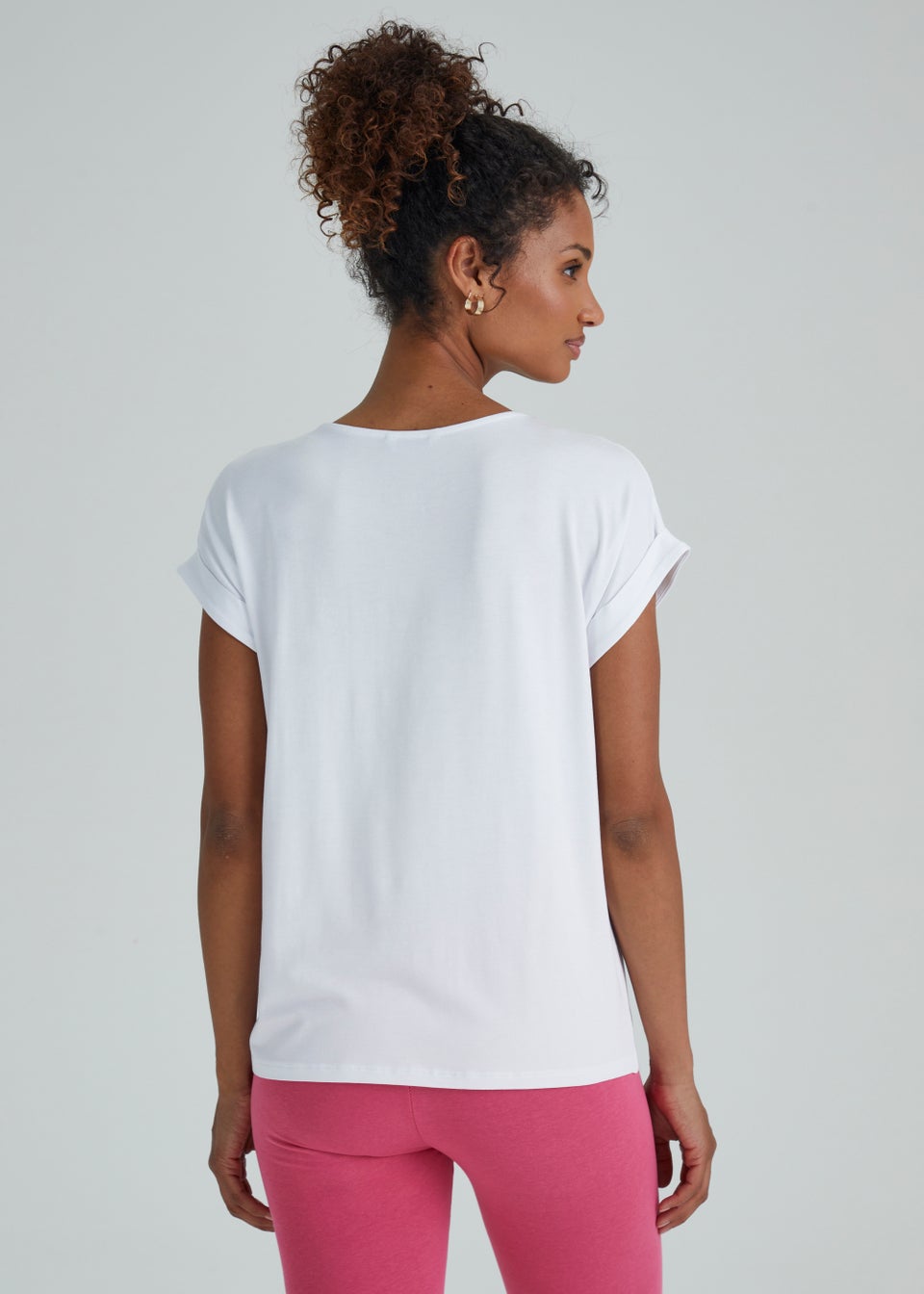 White Embroidered Sleeve Top