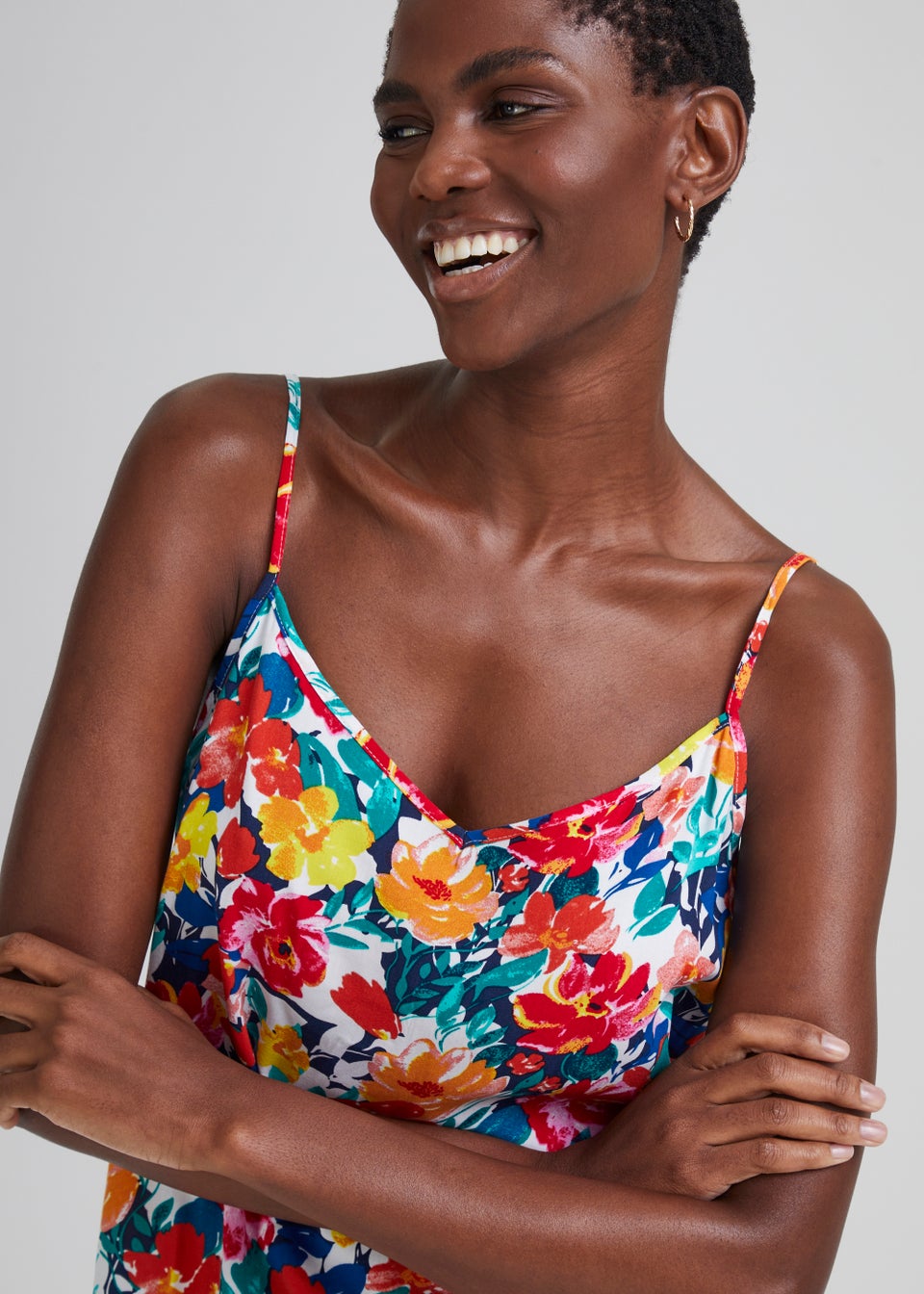 JDY Starr Multicoloured Floral Cami Top