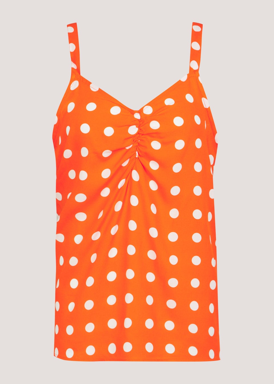 Orange Spot Print Cami Top