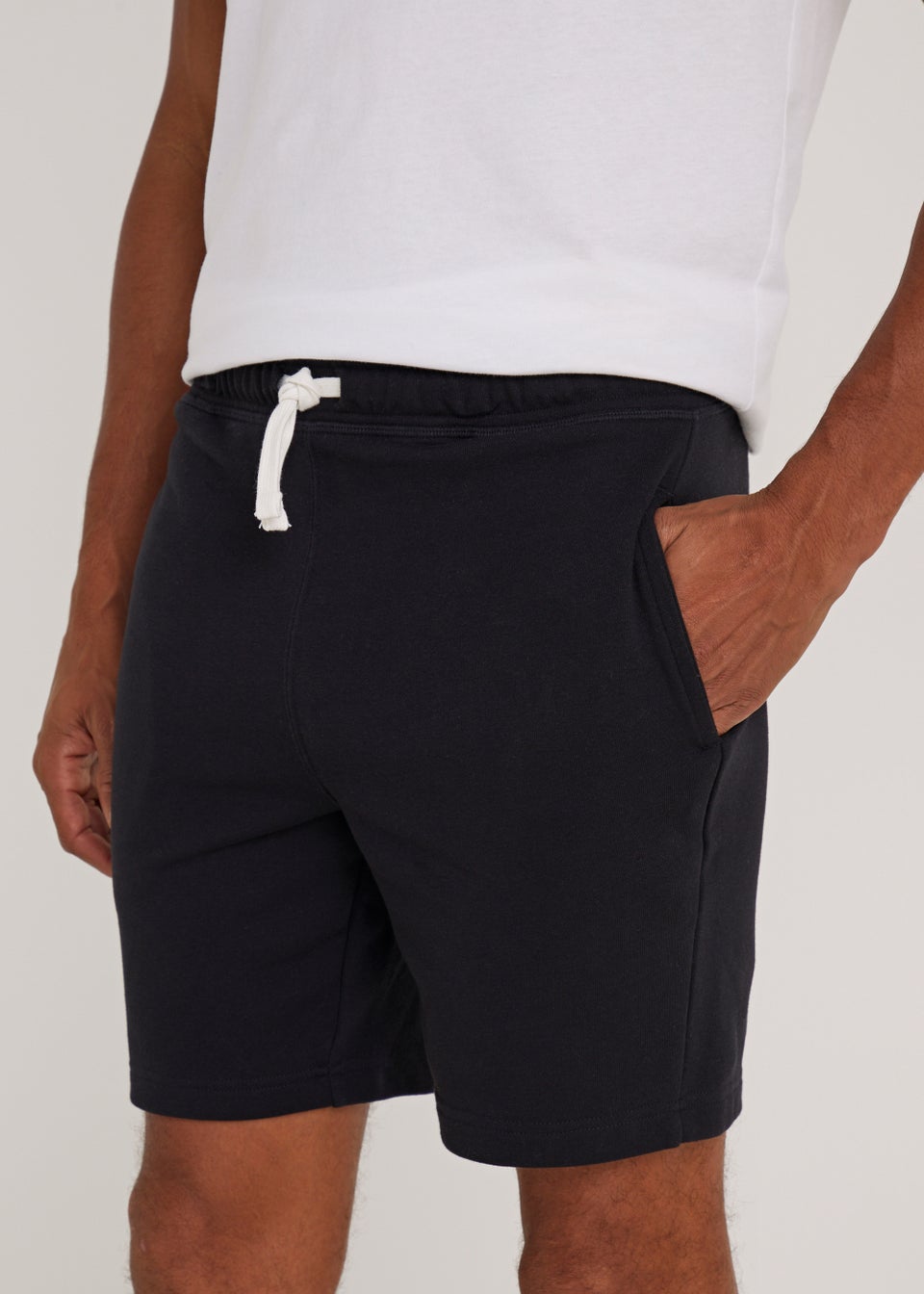 Black Essential Jogger Shorts - Matalan