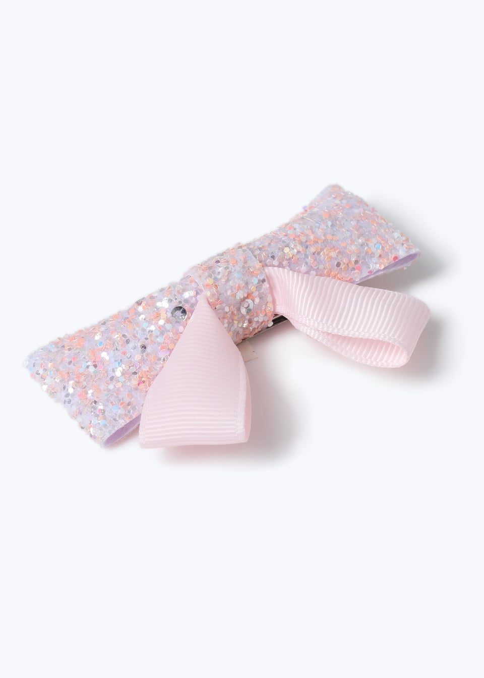 Muse Flitzy Pink Glitter Bow Clip