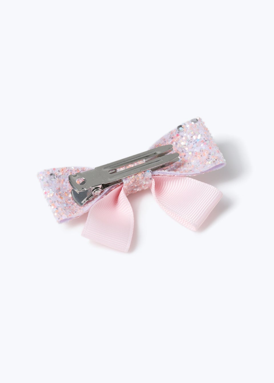 Muse Flitzy Pink Glitter Bow Clip