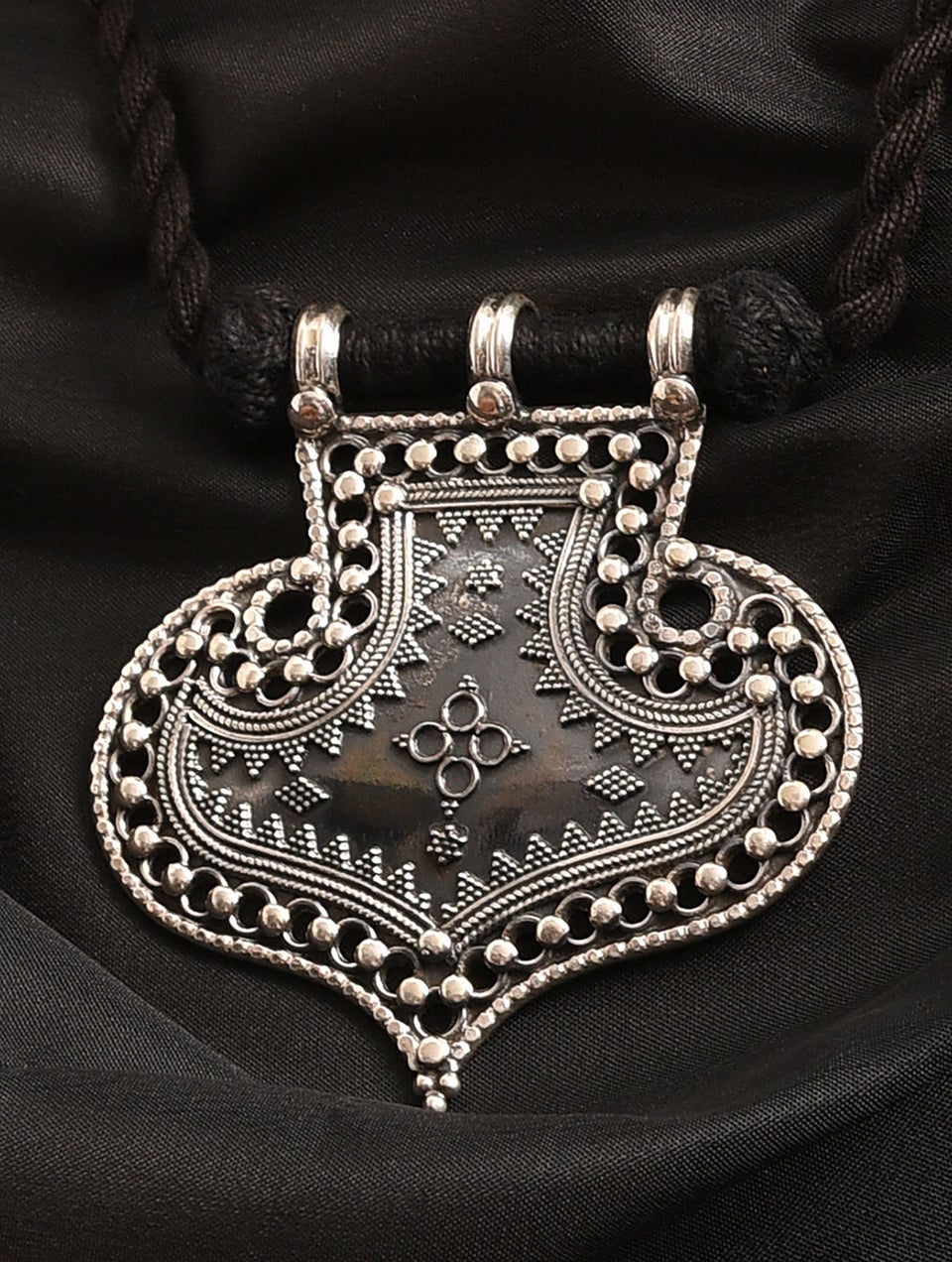 Women Tribal Silver Necklace
