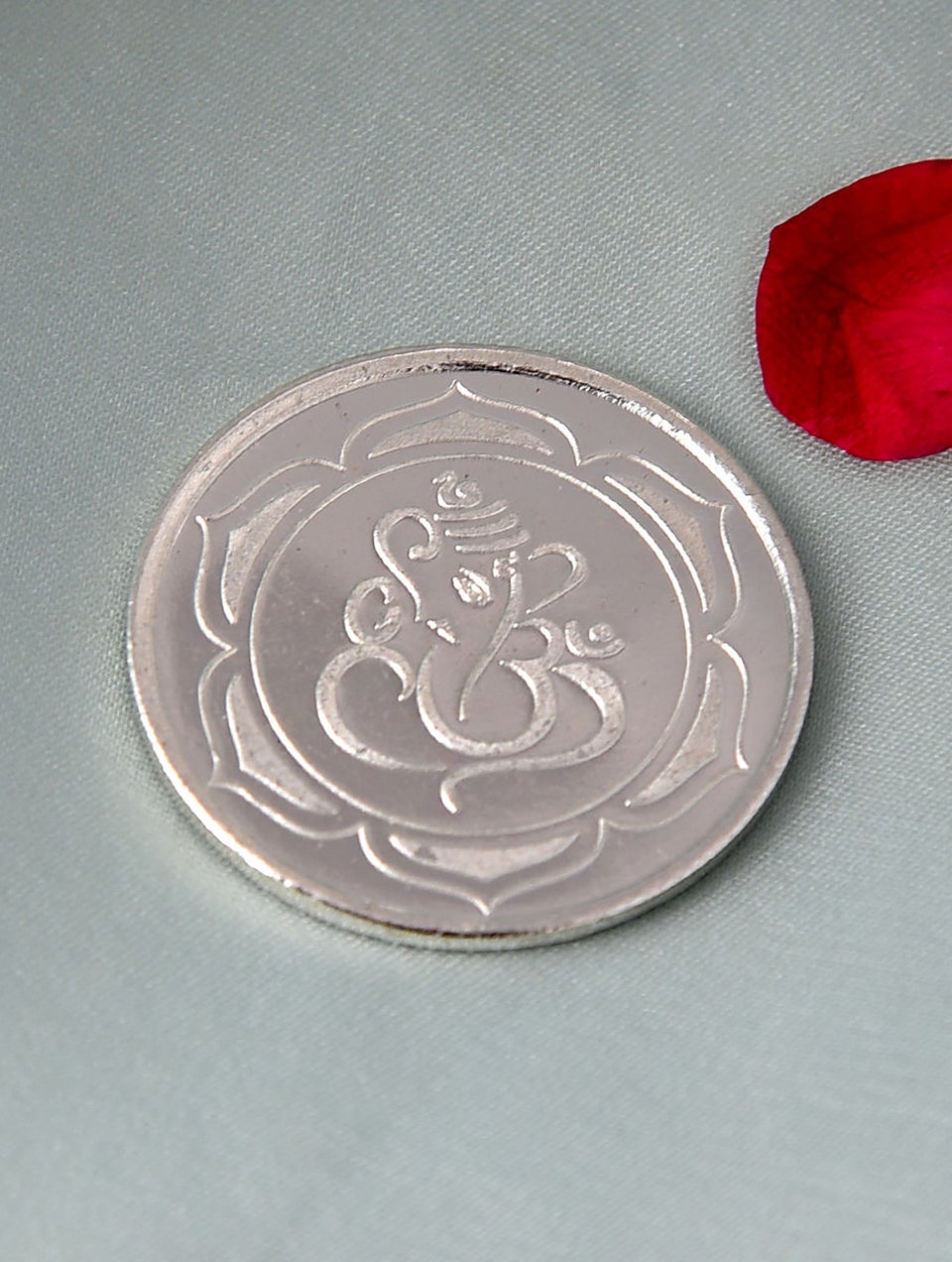 Women Ganesha Silver Coin