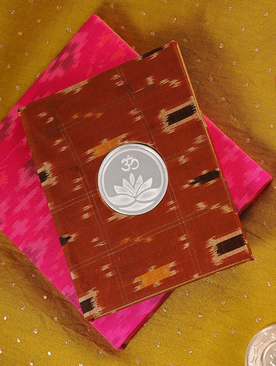 Women Lotus With Om Silver Coin