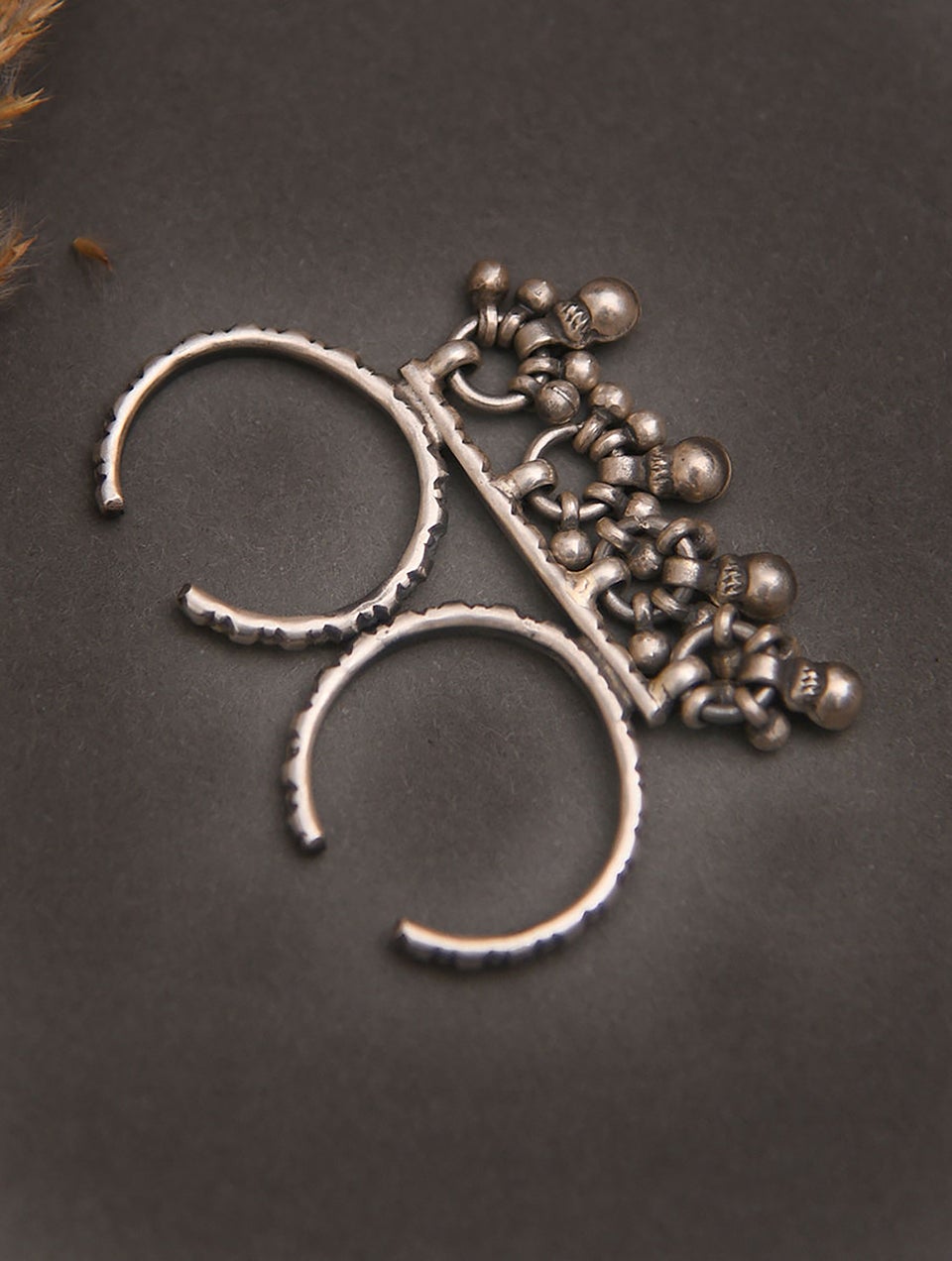 Women Tribal Silver Adjustable Ring