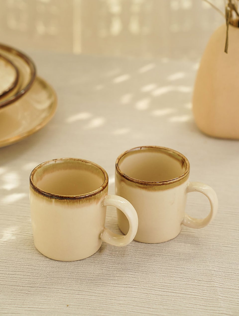 Ivory Ceramic Mugs