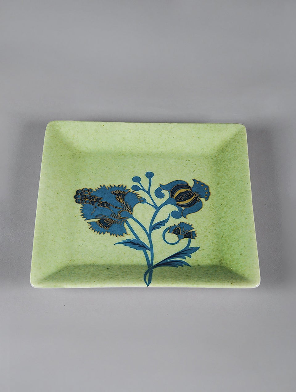 Artic Green Floral Quarter Plates