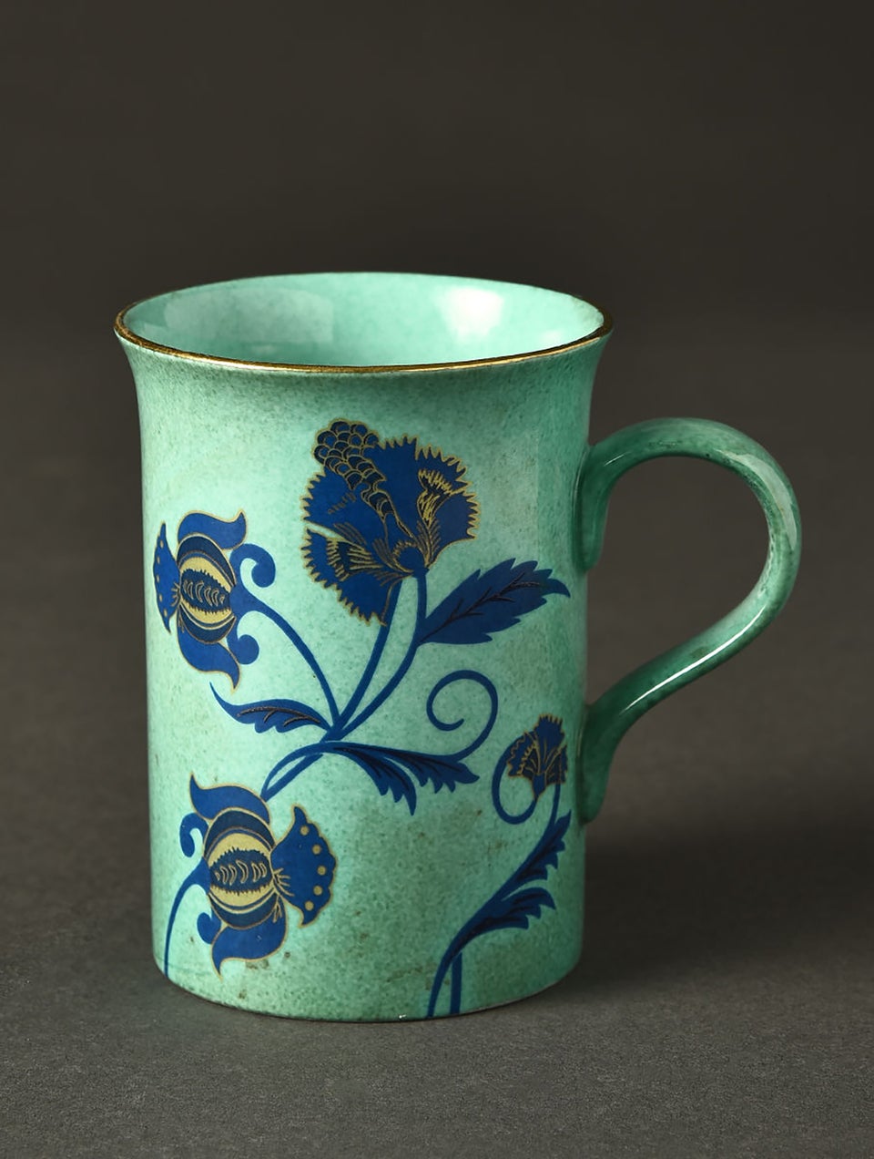 Artic Green Floral Mug