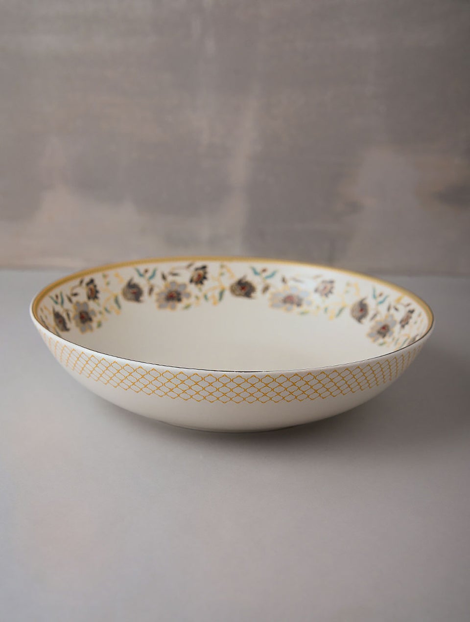 Chintz Porcelain Floral Pasta Bowl