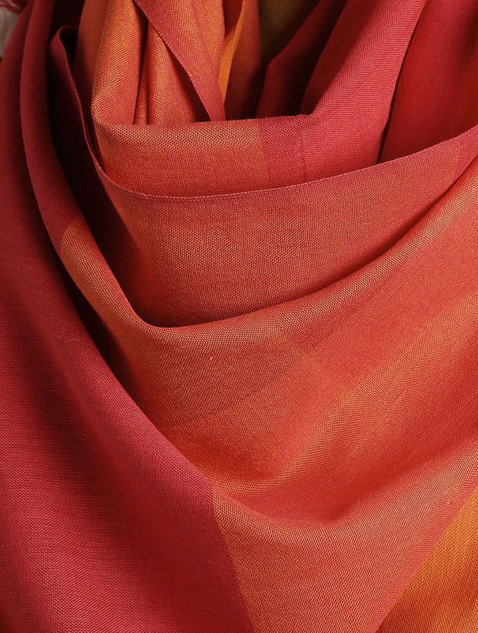 Red Handwoven Cotton Stole
