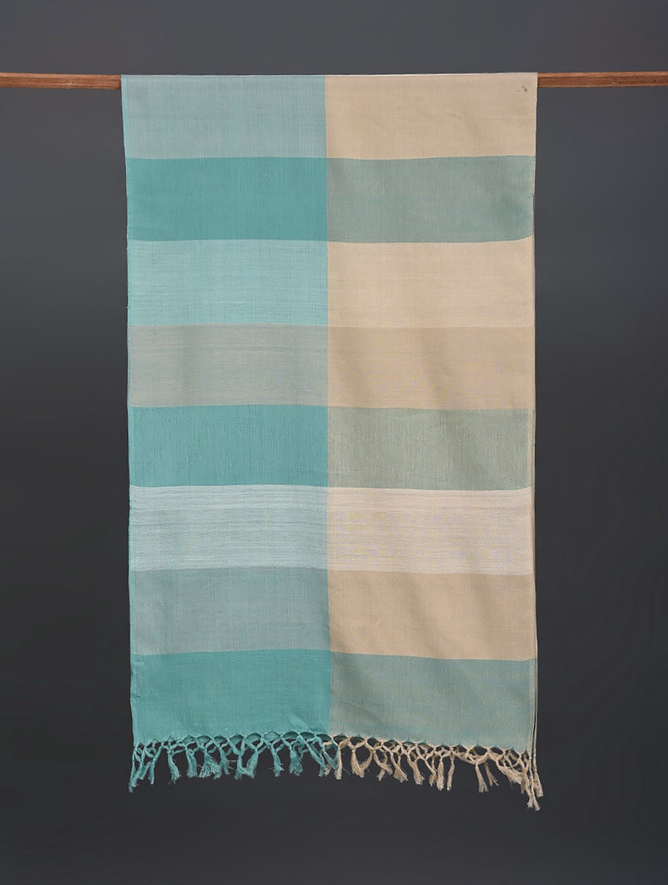 Blue Handwoven Cotton Stole