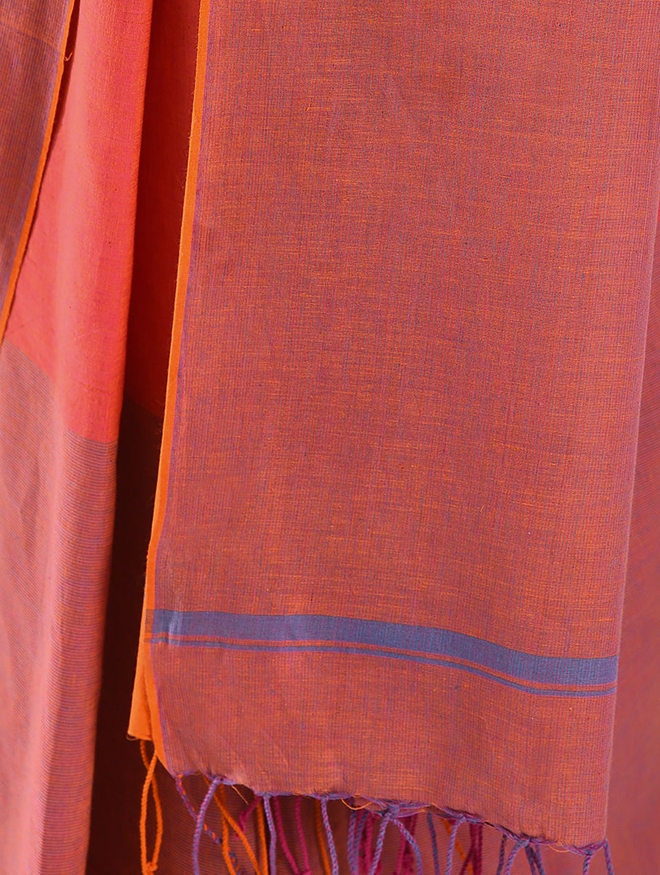 Women Red Handwoven Cotton Saree