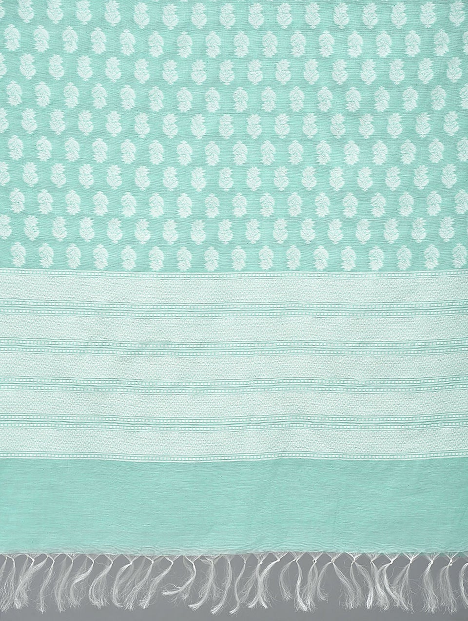 Women Blue Benarasi Cotton Dupatta