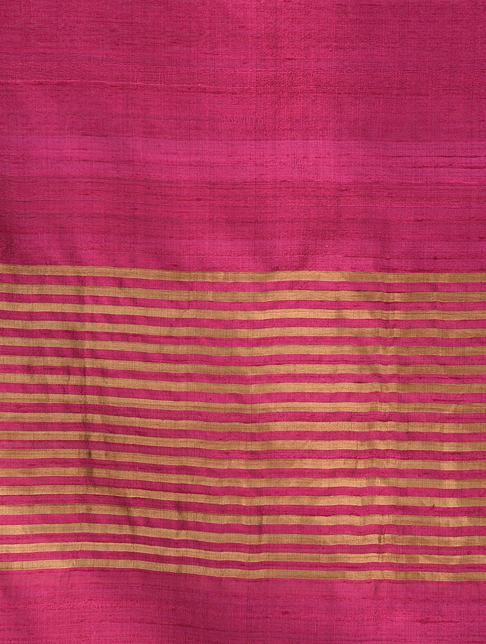 Women Pink Handloom Mulberry Dupion Silk Dupatta