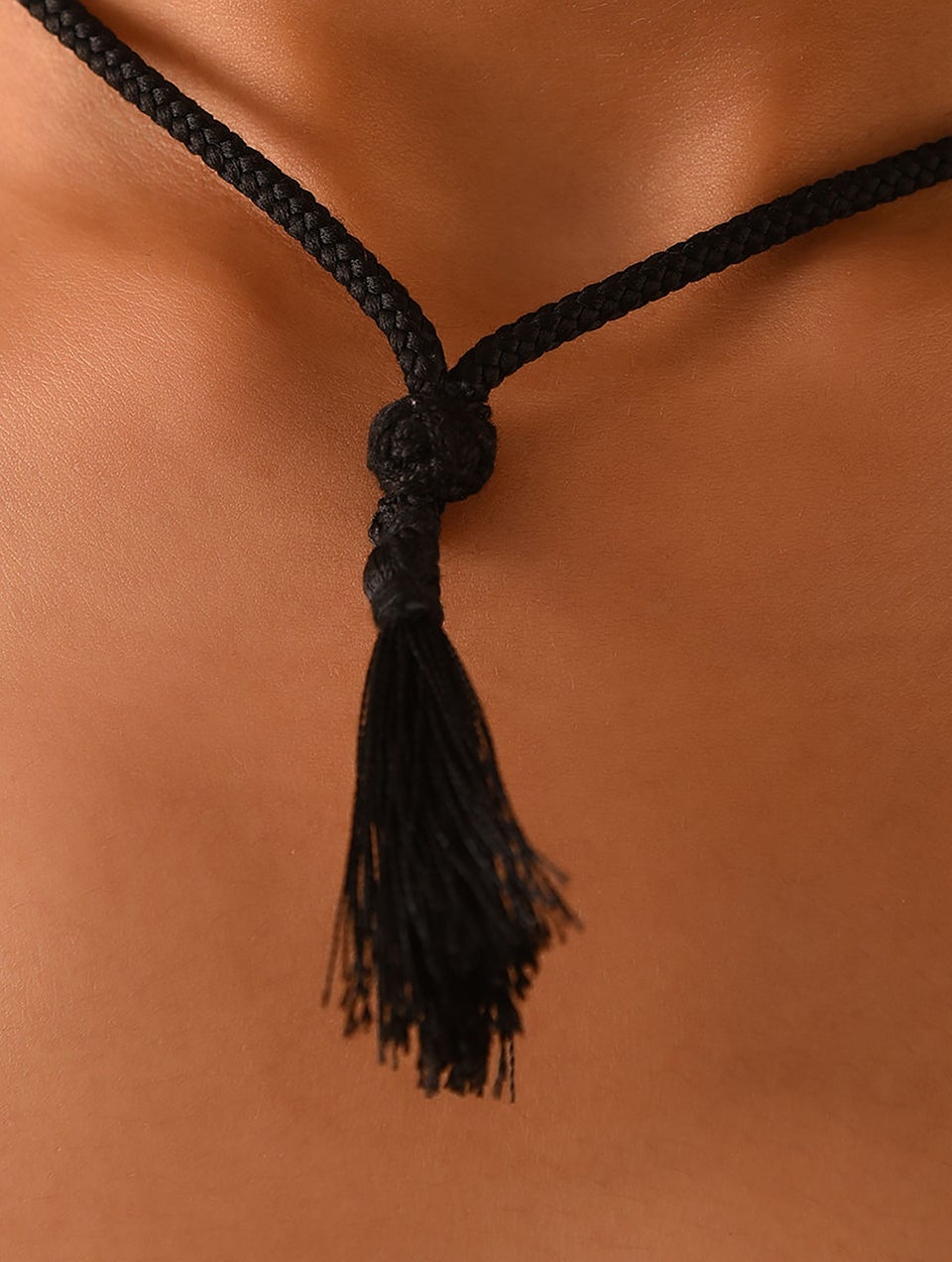 Women Dual Tone Tribal Silver Dholki Necklace