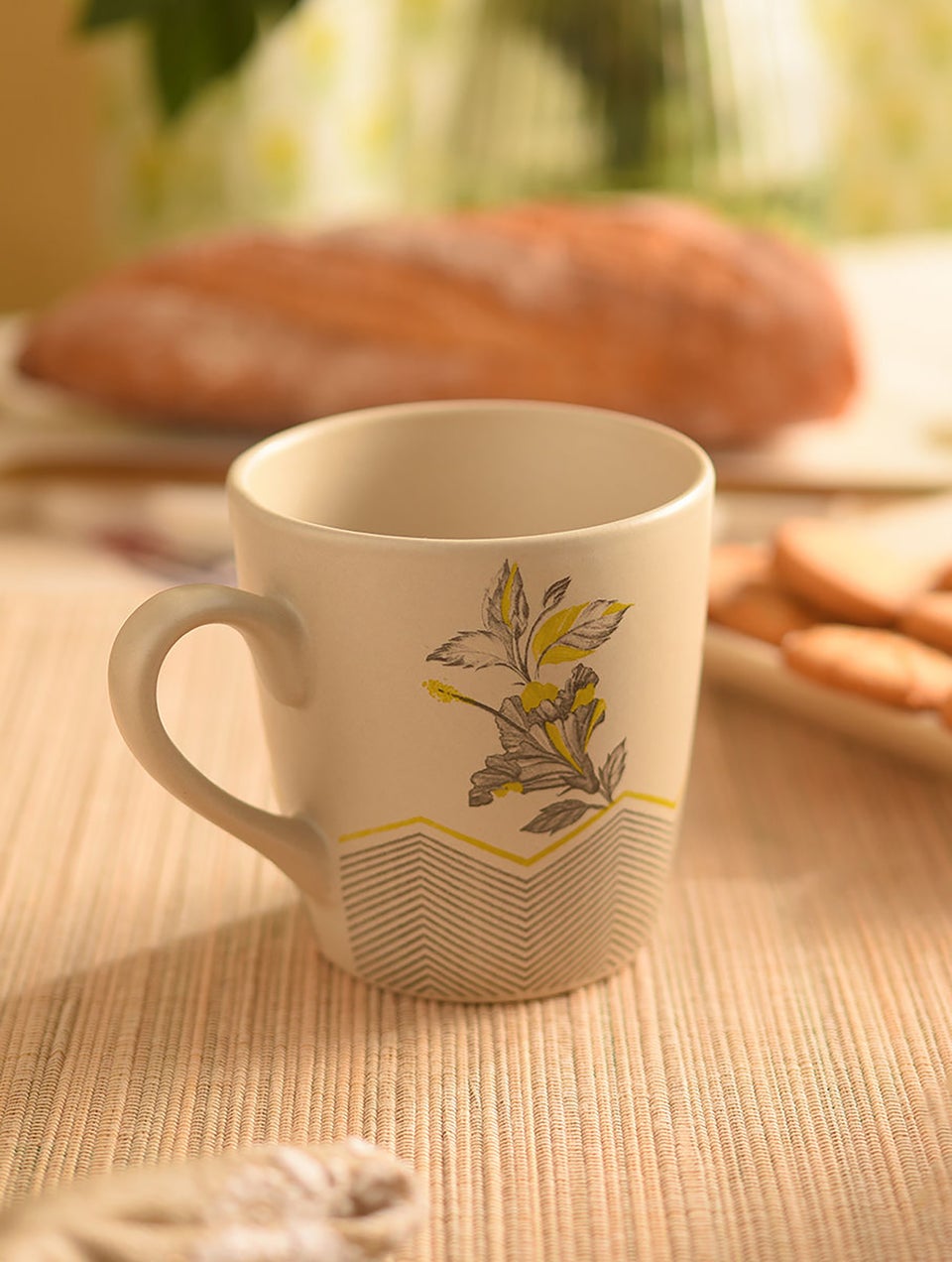 Printed Stoneware Coffee Mug