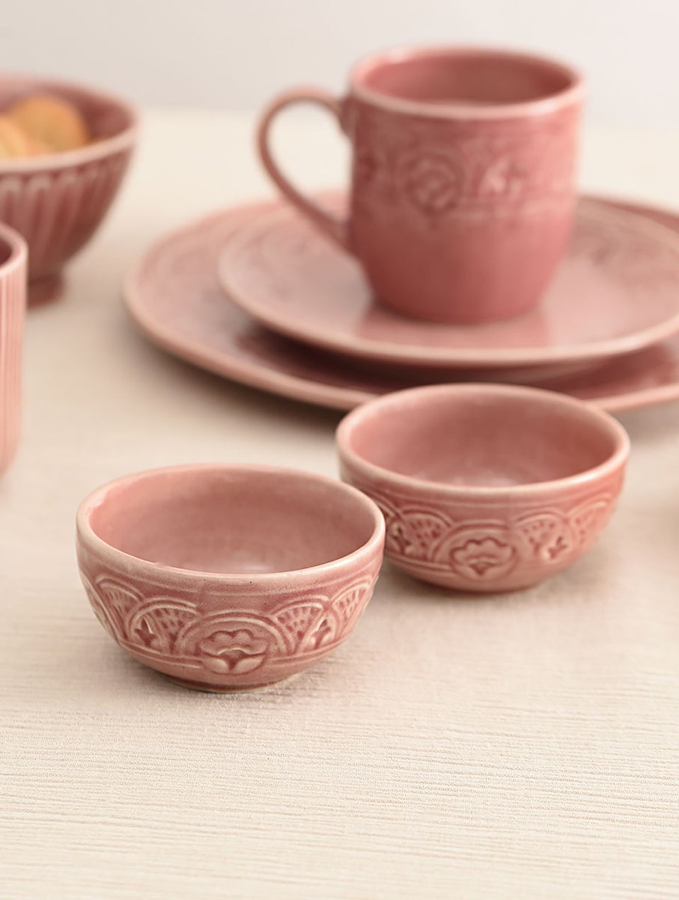 Pink Ceramic Multipurpose Bowls