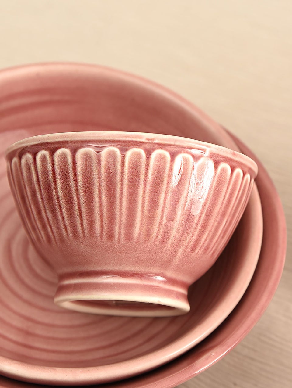 Pink Ceramic Multipurpose Bowl