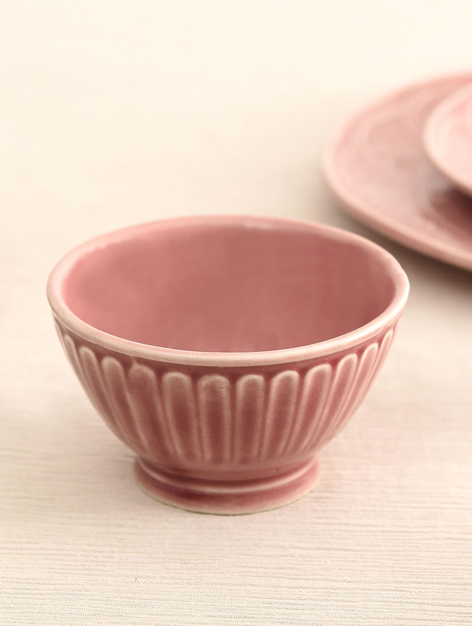 Pink Ceramic Multipurpose Bowl