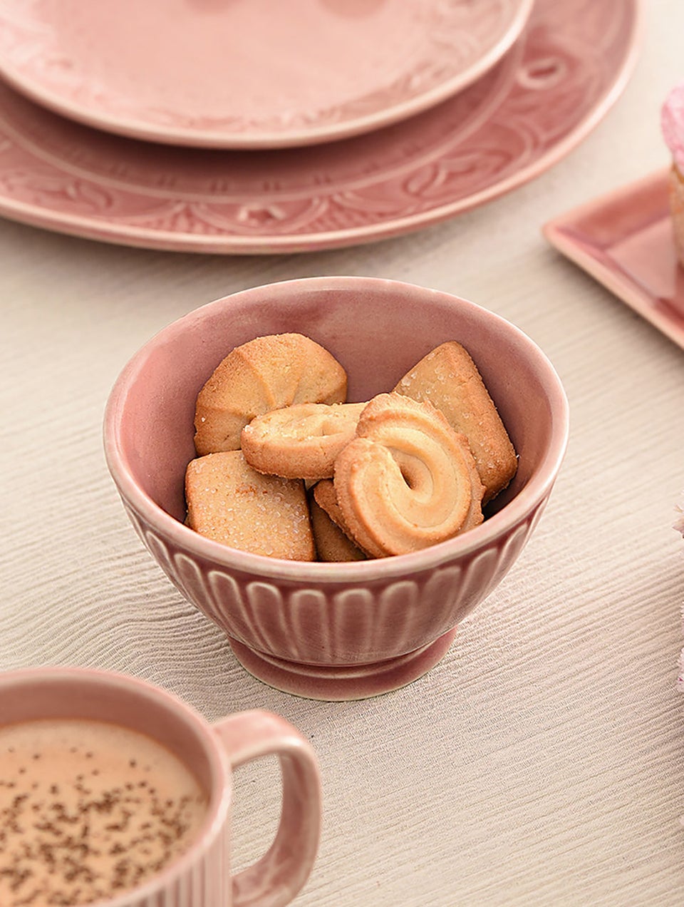 Pink Ceramic Multipurpose Bowl