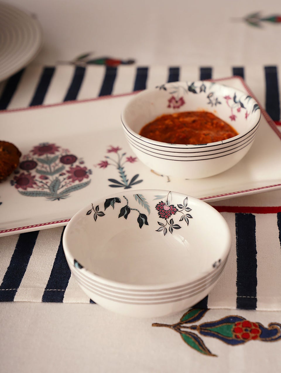 Mughal Inspired Porcelain Bowls