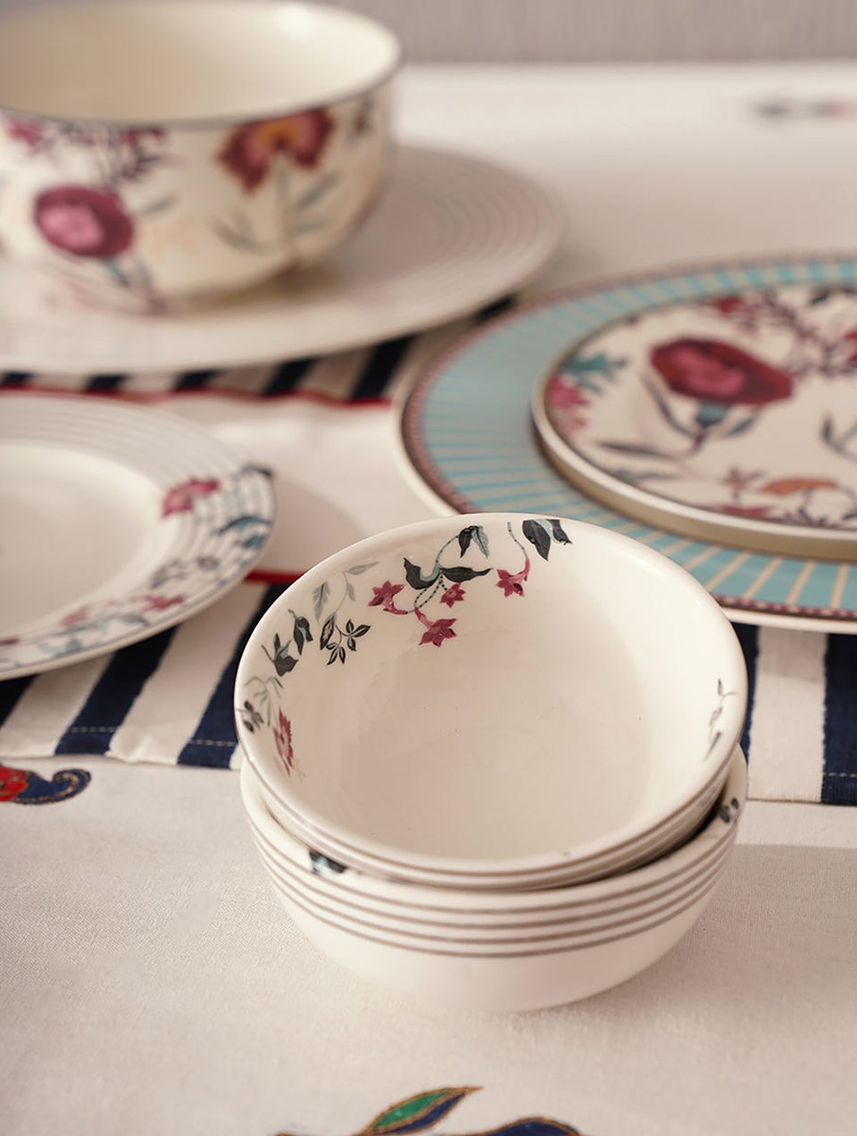 Mughal Inspired Porcelain Bowls