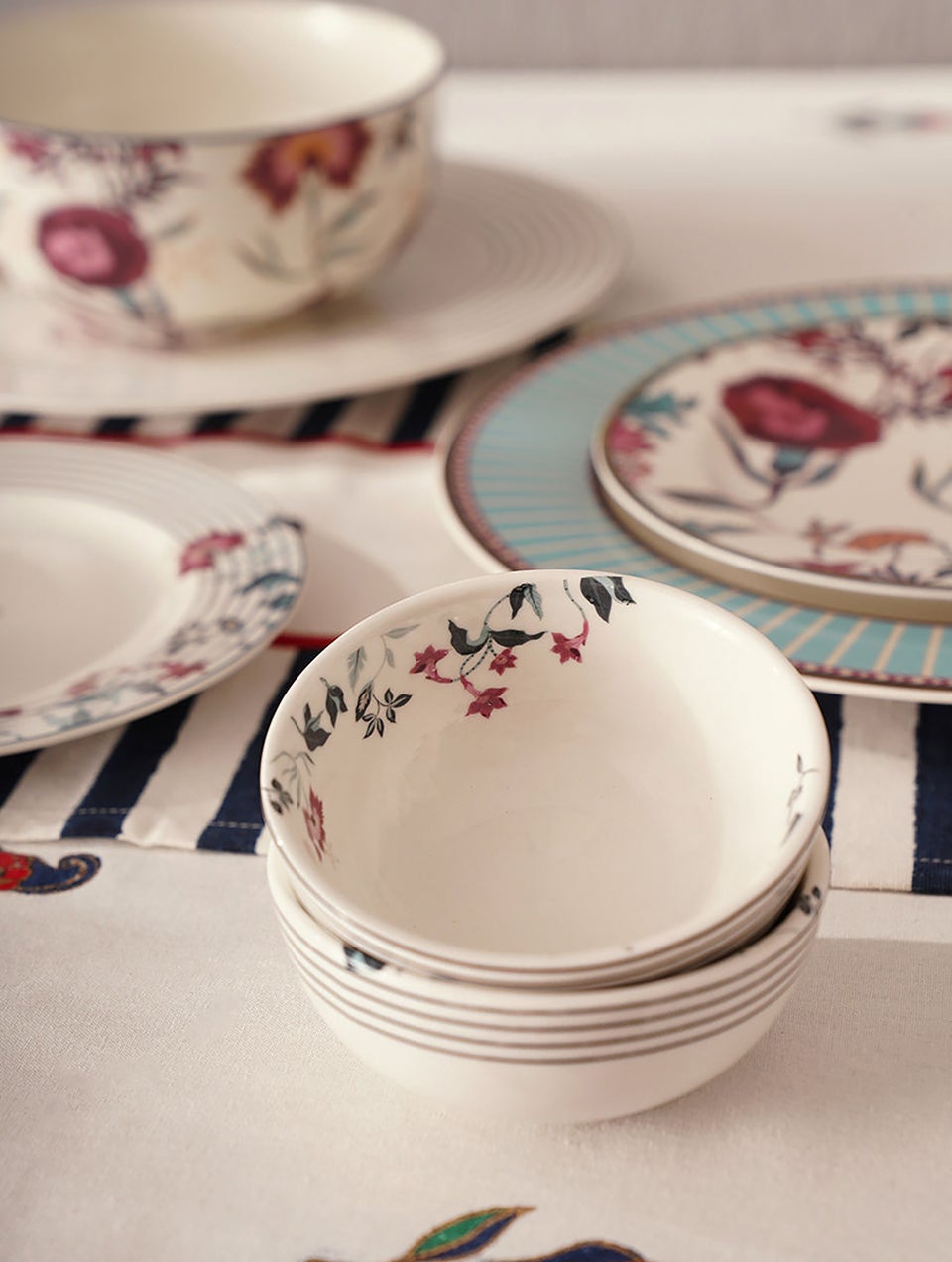 Mughal Inspired Porcelain Bowl