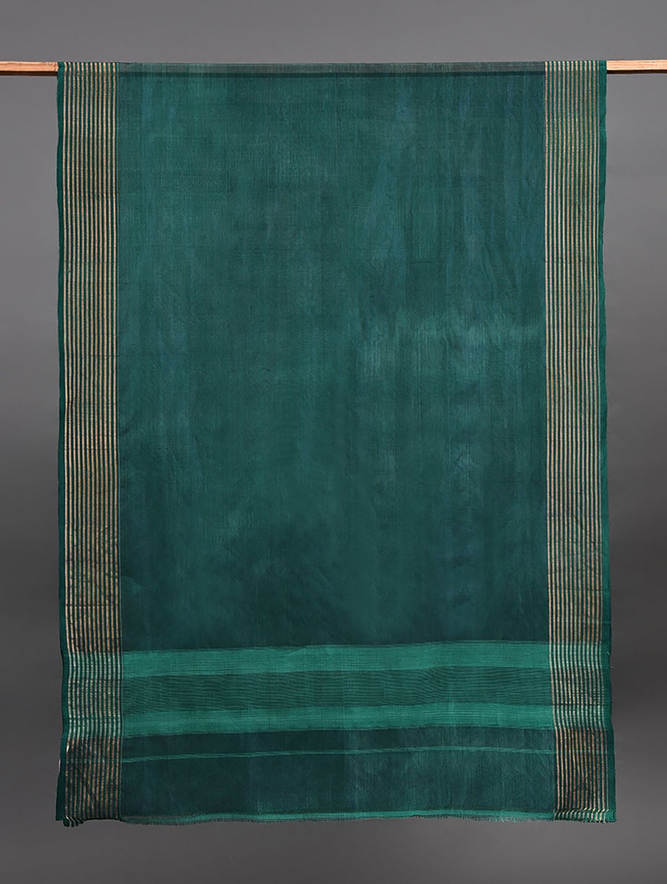 Women Green Cotton Silk Maheshwari Dupatta