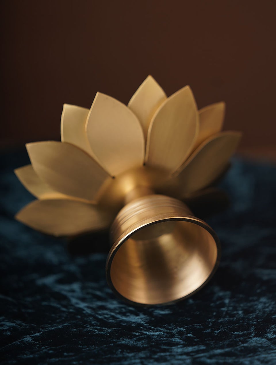 Brass Lotus Shaped Incense Stick Holder