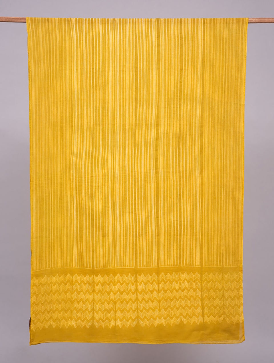 Women Yellow Cotton Shibori Dupatta