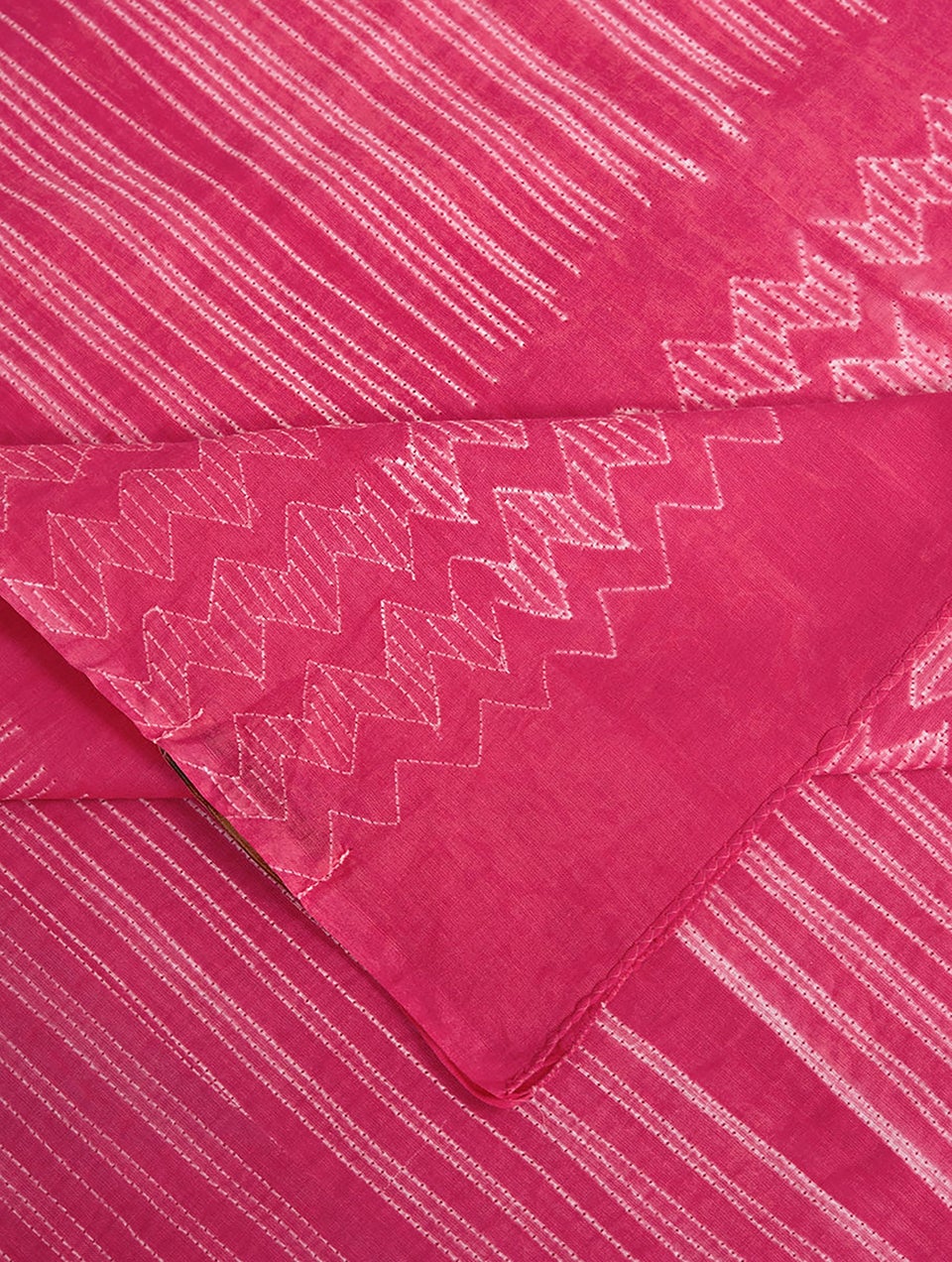 Women Pink Shibori Cotton Dupatta