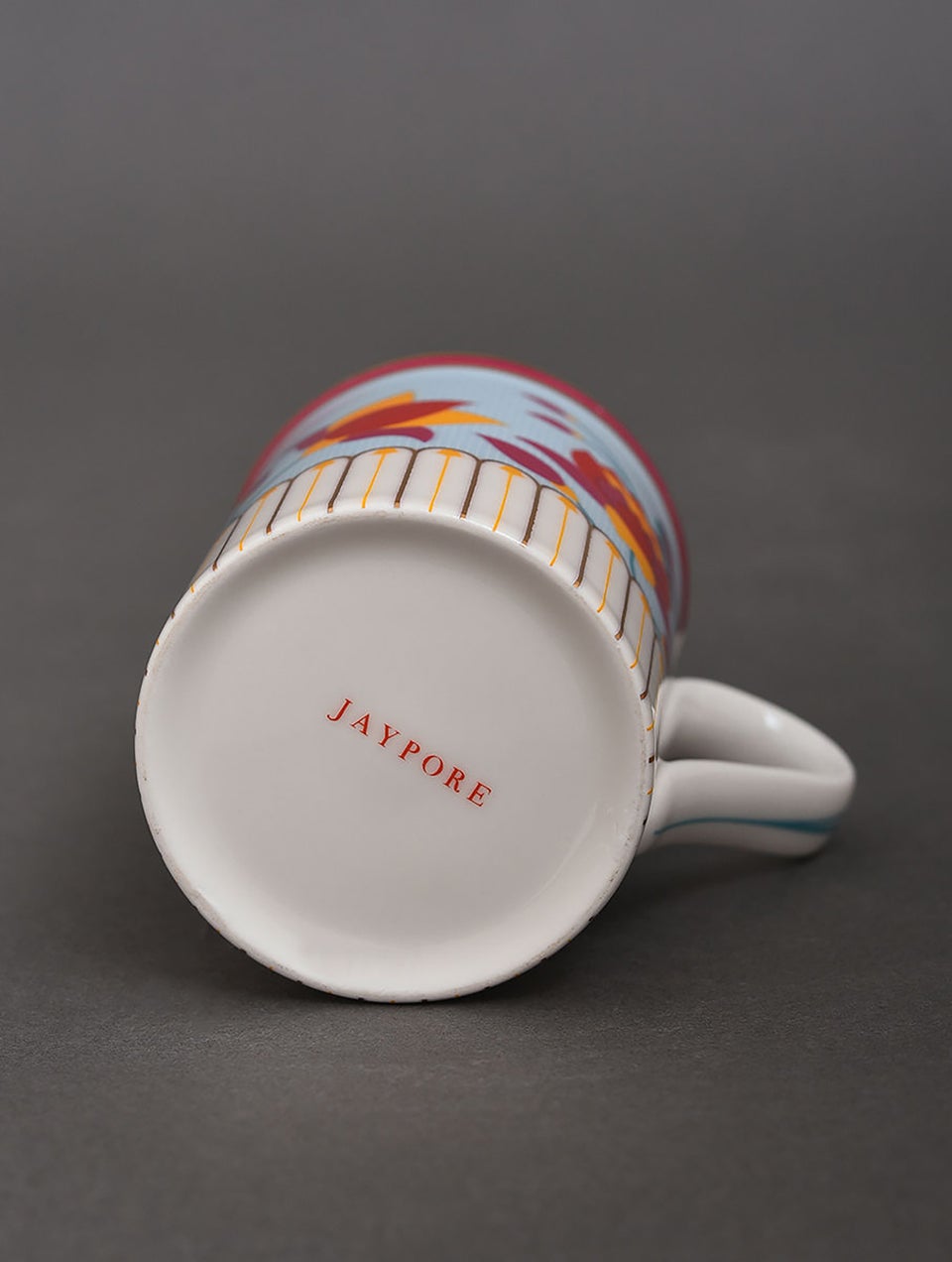 Handcrafted Porcelain Paithan Coffee Mug With 24 Karat Gold Work In A Gift Box