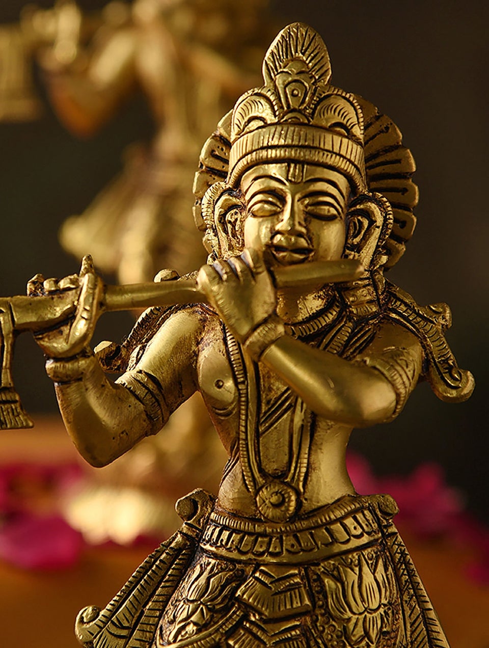 Brass Handcrafted Krishna