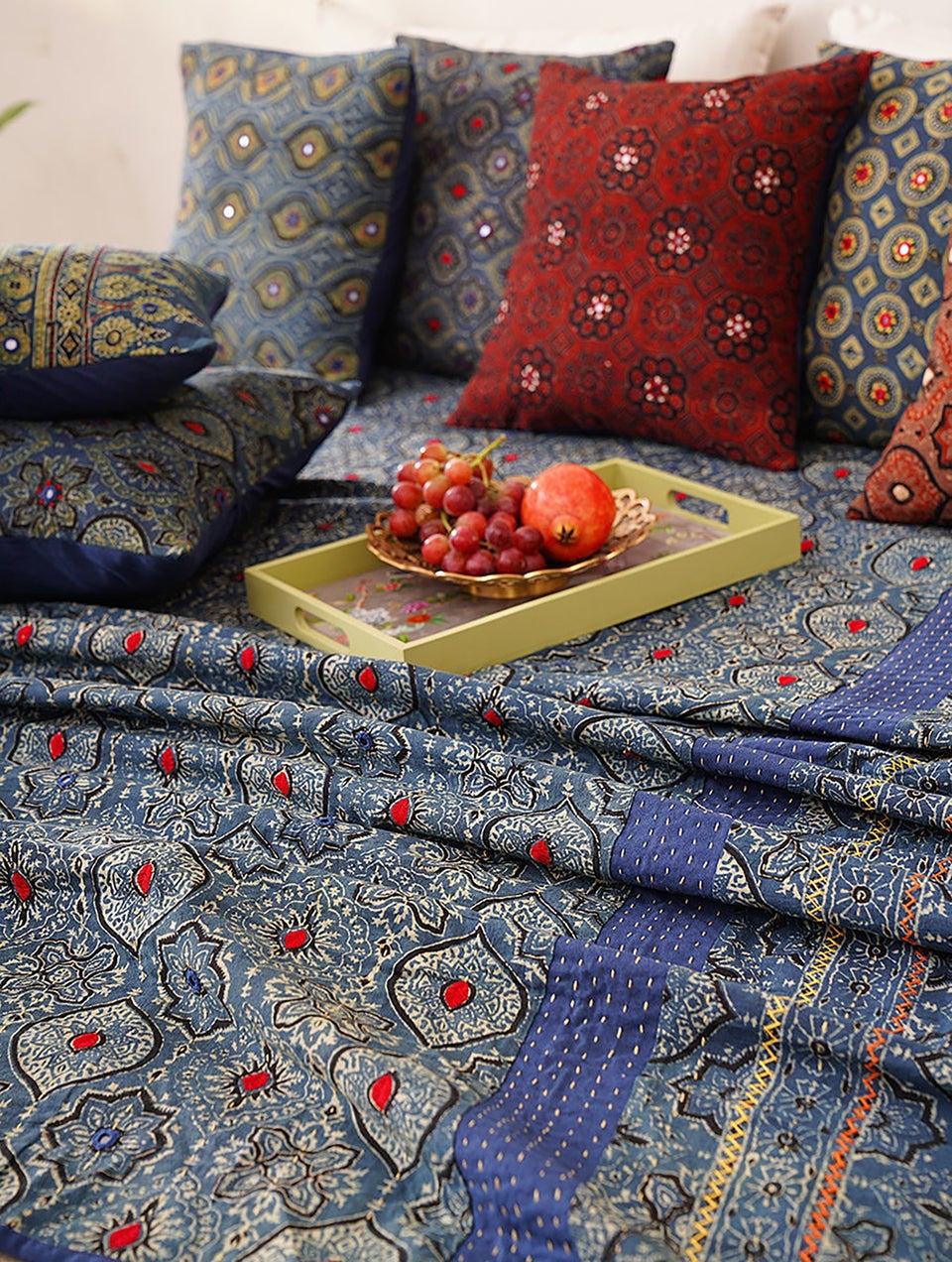 Handcrafted Gudri Bed Cover