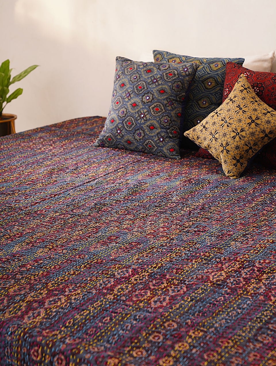 Handcrafted Gudri Bed Cover