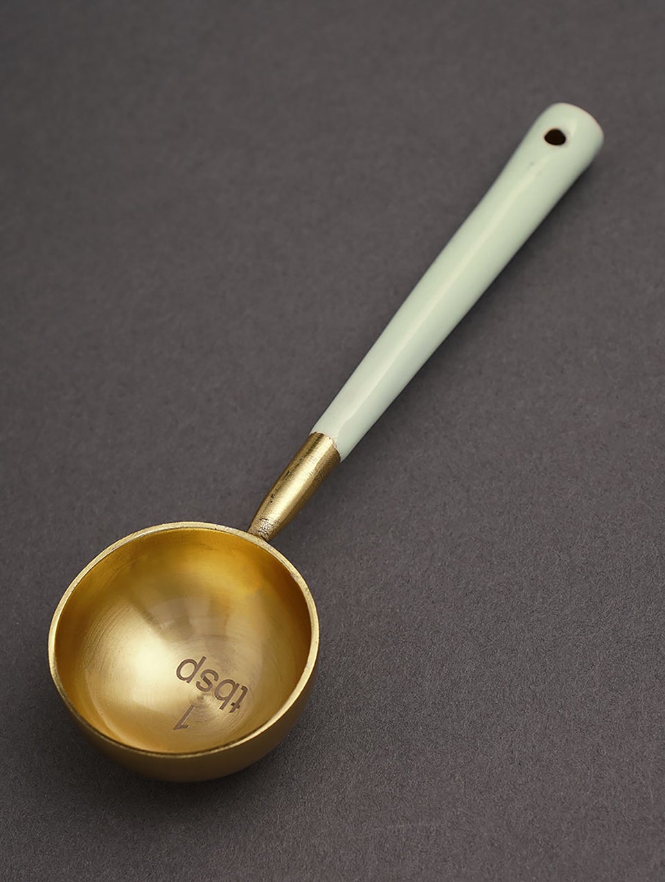 Lime Green And Golden Stainless Steel Measuring Spoons