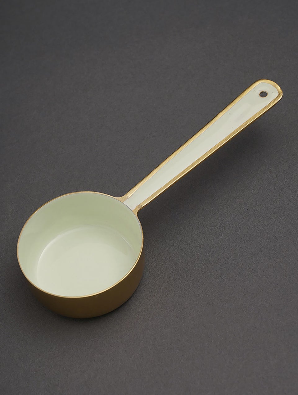 Lime Green And Golden Stainless Steel Measuring Cups