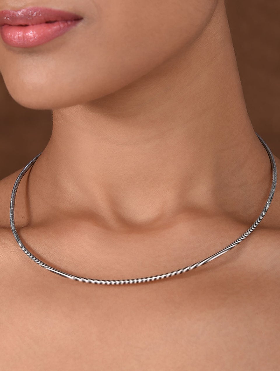 Women Tribal Silver Hasli Necklace