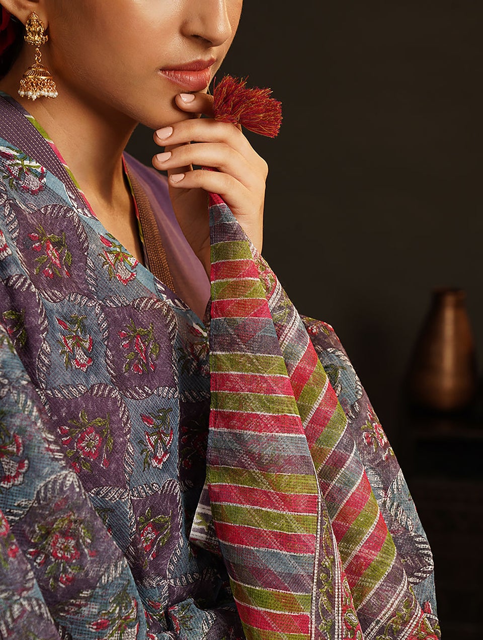 Women Multicolour Kota Collection Dupatta