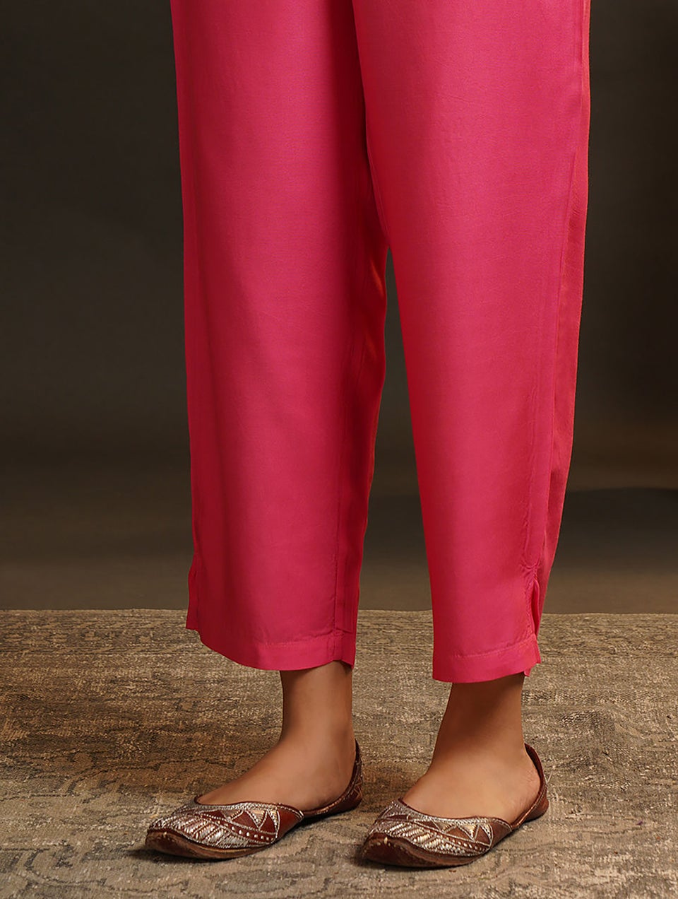 Women Multicolour Solid Ankle Length Pant - XS